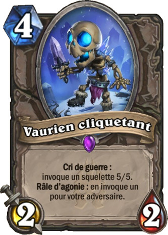 hearthstone, carte Vaurien cliquetant
