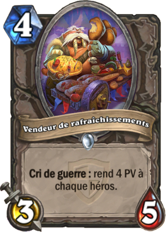 hearthstone, carte Vendeur de rafraichissements