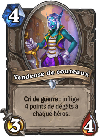 hearthstone, carte Vendeuse de couteaux