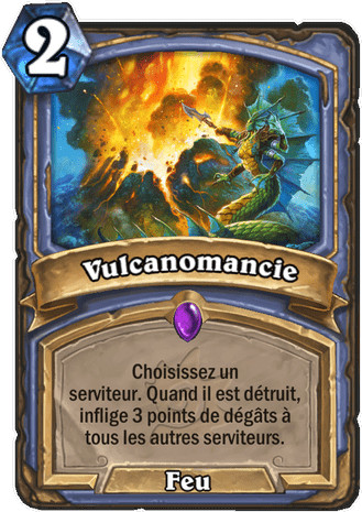 hearthstone, carte Vulcanomancie