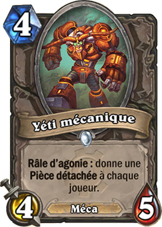 hearthstone, carte y�ti m�canique