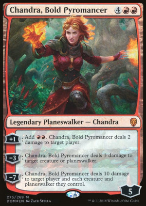 carte Chandra Nalaar, planeswalker de Dominaria