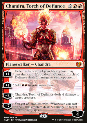 carte Chandra Nalaar, planeswalker de Kaladesh